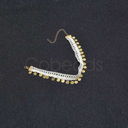Lace Choker Necklaces X-NJEW-N0065-037G-02-1