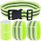 Gorgecraft 7Pcs 4 Style Polyester Reflective Hip Belt, with Plastic Buckles, Night Running, Mixed Color