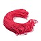 7 Inner Cores Polyester & Spandex Cord Ropes, Solid Color, for Rope Bracelets Making, Red, 4~5mm, about 109.36 yards(100m)/bundle, 420~500g/bundle