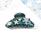 Shell & Starfish Pattern Acrylic Claw Hair Clips, Hair Accessories for Women & Girls, Sea Green, 50x105mm