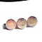 20Pcs Gradient Color & UV Plating Rainbow Iridescent Opaque Resin Beads, with Giltter Power, Round, Pink, 8mm