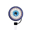 Blue Evil Eye Silicone Cartoon Style Dustproof Straw Cap, Straw Tip Cover, Cup Accessories, Evil Eye, 10mm, 10pcs/set