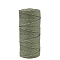 Cotton Macrame Cord, Round Macrame Rope for Wall Hangers, Boho Decorations, DIY Macrame Craft, Olive Drab, 3mm, about 109.36 Yards(100m)/Roll