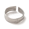 304 Stainless Steel Open Cuff Ring RJEW-C068-02C-P-2