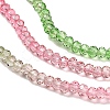 Transparent Painted Glass Beads Strands DGLA-A034-T1mm-A18-4