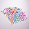 8 Sheets 8 Styles Waterproof Laser Plastic Self Adhesive Sticker DIY-SZ0002-60-4