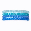 Cat Eye Beads Stretch Bracelets BJEW-JB10968-1