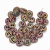 Electroplate Non-magnetic Synthetic Hematite Beads Strands G-N0322-04F-2