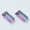 Embossed Glass Rhinestone Pendants GLAA-J101-07A-6