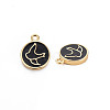 Brass Enamel Pendants KK-S356-670G-NF-3