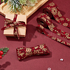 SUPERFINDINGS 6M 3 Styles Christmas Double Face Printed Polyester Ribbons OCOR-FH0001-26A-6