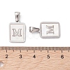 304 Stainless Steel Pave Shell Pendants STAS-G327-01P-M-3