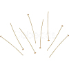 Brass Flat Head Pins KK-BC0004-01-0.7x45-5