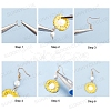 SUNNYCLUE 198Pcs DIY Yellow Flower Style Earring Making Kits DIY-SC0014-88-4