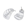 Teardrop CCB Plastic Stud Earrings for Women EJEW-Q382-02P-2