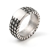 Steampunk Style 304 Stainless Steel Wide Band Rings RJEW-R316-01AS-A-3