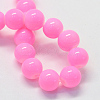 Baking Painted Glass Round Bead Strands DGLA-Q020-8mm-23-3