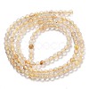 Natural Gold Rutilated Quartz Beads Strands G-G161-A17-05-3