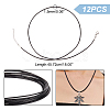 HOBBIESAY Round Leather Cord Necklaces Making MAK-HY0001-01-3