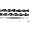 Natural Snowflake Obsidian Beads Strands G-K362-I16-06-5