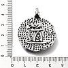 Tibetan Style Alloy Pendants TIBE-L012-044AS-02-3