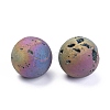 Electroplated Natural Druzy Agate Beads G-H262-04-2