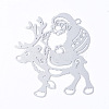 Christmas Theme Frame Carbon Steel Cutting Dies Stencils DIY-F046-07-2