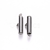 304 Stainless Steel Slide On End Clasp Tubes STAS-S115-01F-P-2