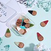 14Pcs 7 Styles Opaque Resin & Transparent Foil Resin Pendants RESI-SZ0001-81-4