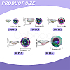   5 Style Cubic Zirconia Pointed Back Cabochons ZIRC-PH0001-41-2