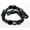 Natural Square Obsidian Beads Strands G-L253-07-2