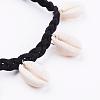 Fashion Style Cowrie Shell Charm Collar Choker Necklaces NJEW-N0052-024-3