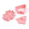 Christmas Plastic Cookie Candy Food Cutters Molds DIY-K080-03-3