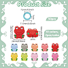 BENECREAT Frog Silicone Knitting Needle Point Protectors AJEW-BC0006-95-2