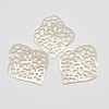 Natural Mother of Pearl Shell Flower Pendants SSHEL-L002-01-1