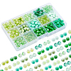   450pcs 15 Style Glass Beads GLAA-PH0001-54-1