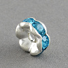 Brass Grade A Rhinestone Bead Spacers X-RB-S033-A-3