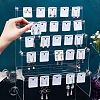 DIY 5-Tier Stairs Shape Acrylic Earring Displays Holder Set ODIS-WH0029-64B-3