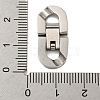 Non-Tarnish 304 Stainless Steel Fold Over Clasps STAS-B029-05C-1-3