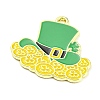 Saint Patrick's Day Alloy Enamel Pendants ENAM-P251-B03-LG-2