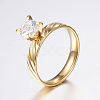 304 Stainless Steel Couple Rings RJEW-P057-06-2