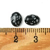 Synthetic Snowflake Obsidian Cabochons G-A094-01B-35-3