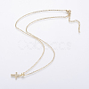 304 Stainless Steel Chain Necklaces NJEW-O108-41G-2