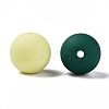 Rubberized Style Imitated Silicone Acrylic Beads MACR-T048-01A-08-2