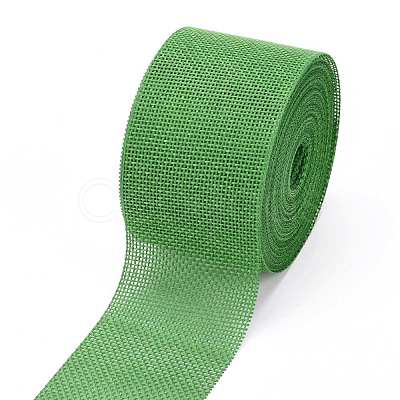 Polyester Imitation Linen Wrapping Ribbon OCOR-G007-01C-1