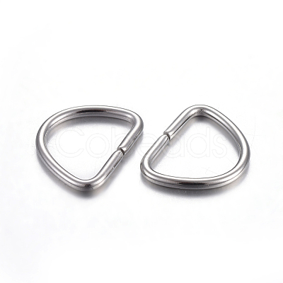 Tarnish Resistant 304 Stainless Steel D Rings STAS-F191-05P-C-1