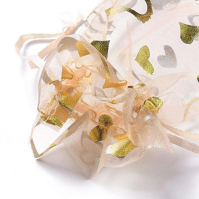 Organza Drawstring Jewelry Pouches OP-I001-B09-1