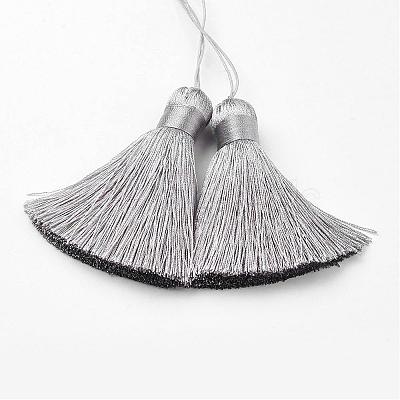 Nylon Tassels Big Pendant Decorations HJEW-L012-12-1