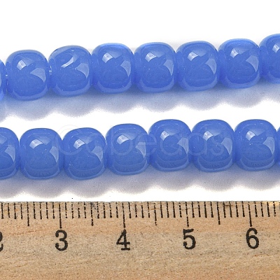 Imitation Jade Glass Beads Strands GLAA-NH0002-A02-1