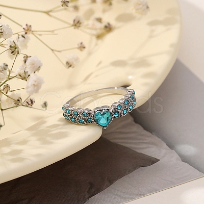 Alloy Rhinestone Plain Band Rings PW-WG5A413-11-1